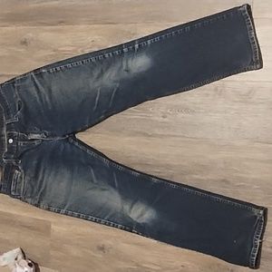Men's Levi's waist 34 length 30 dark blue with faded center